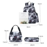 3 PCS / Set 2035 Printed Backpack Large-Capacity Leisure Computer Backpack Student School Bag - Image 5
