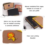 Wooden Loose-Leaf Album Children Growth Painting Album Couple DIY Handmade Gifts - Image 3