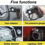 YX-301 12V Multi-Function Car Electric Portable Hand-Held Inflatable Pump - Image 7