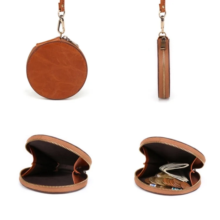 TBD0586806101_B2.webp K058 Retro Cute Round Coin Storage Bag Casual Clutch - Image 3