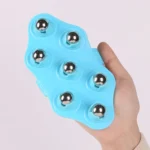 Seven-ball Massager Multifunctional Five-element Meridian Brush Lymphatic Dredging Roller-ball Massager, Shape: Ordinary  Pink - Image 4