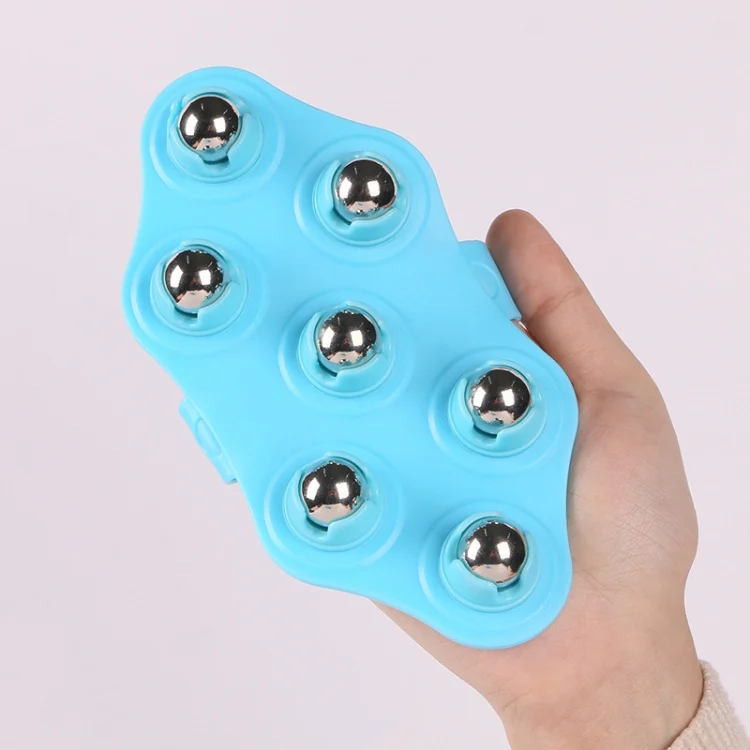 TBD0586806301_B3.webp Seven-ball Massager Multifunctional Five-element Meridian Brush Lymphatic Dredging Roller-ball Massager, Shape: Ordinary  Pink - Image 4