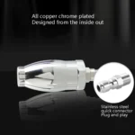 Electroplated Pure Copper Rotating Nozzle 360 Degree Fast Rotation 1/4 Quick-Insert Ceramic Spool - Image 4