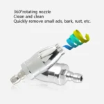 Electroplated Pure Copper Rotating Nozzle 360 Degree Fast Rotation 1/4 Quick-Insert Ceramic Spool - Image 5