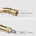 Car Wash Machine With High Pressure Air Conditioning Cleaning Nozzle 1/4 Copper Rotary Bending Joint 360 Degree Rotation Universal Fast Plug - Image 3