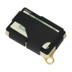 Aluminum Alloy Card Holder Leather Wallet Multifunctional Adjustable Snap Button Pocket Wallet - Image 5