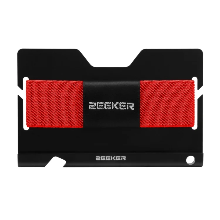 ZEEKER JK03  Aluminum Alloy Card Holder Multi-Function Elastic Band Women And Men Wallet Metal Business Card Holder