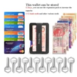 New-Bring Metal Card Holder Multifunctional  EDC Wallet Can Store Keys & U Disk - Image 4