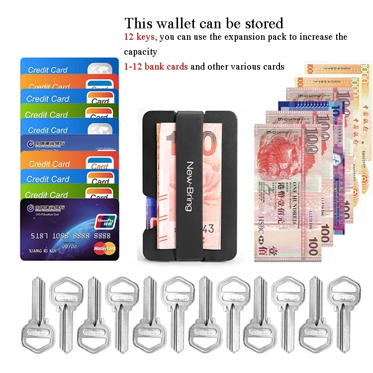 TBD0587744301_B3.webp New-Bring Metal Card Holder Multifunctional  EDC Wallet Can Store Keys & U Disk - Image 4
