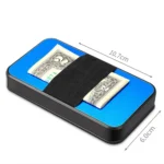 New-Bring Metal Card Holder RFID Anti-Theft Magnetic Automatic Shift Business Card Sase Waterproof Wallet - Image 2