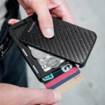 New-Bring Metal Card Holder RFID Anti-Theft Magnetic Automatic Shift Business Card Sase Waterproof Wallet - Image 6
