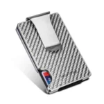 New-Bring Metal Carbon Fiber Wallet Ultra-Thin Card Holder Male RFID Anti-Theft Simple Wallet Bank Credit Card Storage Device