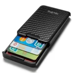 New-Bring  Carbon Fiber Metal Card Holder Male Personality Card Holder Anti-Theft  RFID Ultra-Thin Small Card Box - Image 2
