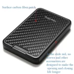 New-Bring  Carbon Fiber Metal Card Holder Male Personality Card Holder Anti-Theft  RFID Ultra-Thin Small Card Box - Image 5