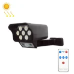 Solar Sensor LED Wall Light Simulation Surveillance Camera Glare Anti-Thief Street Lamp, Style: