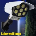 Solar Sensor LED Wall Light Simulation Surveillance Camera Glare Anti-Thief Street Lamp, Style: - Image 5
