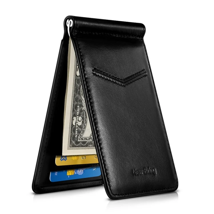 New-Bring Anti-Theft RFID Card Holder Men Ultra-Thin Card Holder Multi-Card Position ID Leather Case
