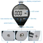 Electronic Digital Display Hard Meter Plastic Rubber Silicone Tire Hardness Meter - Image 4