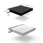 TX-116N-UP Bathroom Shower Seat Elderly Household Wall-Mounted Toilet Folding Stool - Image 2