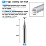 Soldering Tips 936 Soldering Station Pure Copper Soldering Iron Tips Lead-Free Soldering Iron Tips - Image 2