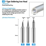 Soldering Tips 936 Soldering Station Pure Copper Soldering Iron Tips Lead-Free Soldering Iron Tips - Image 3