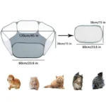 Portable Small Animal Game Fence Folding Outdoor Interior Pet Tent - Image 3