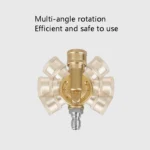 High Pressure Cleaning Machine Accessories Brush Head 240 Degrees Rotating 1/4 Live Joint - Image 5