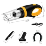 Car Vacuum Cleaner Wireless USB Charging High Power Small Handheld Vacuum Cleaner - Image 3