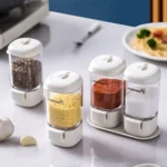 Marbrasse Metering Seasoning Box Pressing Type Seasoning Bottle Rotary Sealing Household Kitchen Seasoning Can - Image 2
