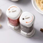 Marbrasse Metering Seasoning Box Pressing Type Seasoning Bottle Rotary Sealing Household Kitchen Seasoning Can - Image 5