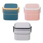 Double-Layer Portable Microwave Oven Can Heat Lunch Box With Lid - Image 2