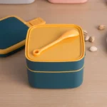 Double-Layer Portable Microwave Oven Can Heat Lunch Box With Lid - Image 5
