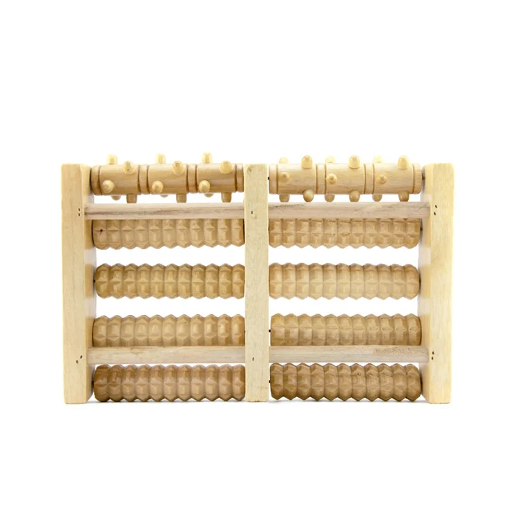 TBD0589163101_B1.webp Wooden Roller Massager Small Nails Five-Row Foot Massager - Image 2