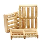 Wooden Roller Massager Small Nails Five-Row Foot Massager - Image 4