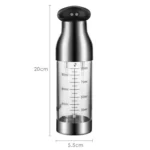 Stainless Steel Push-Type Oil Spray Bottle Barbecue Oil And Vinegar Sprayer - Image 3
