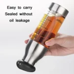 Stainless Steel Push-Type Oil Spray Bottle Barbecue Oil And Vinegar Sprayer - Image 4