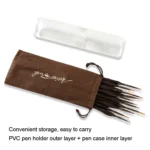 12 PCS/Set  Painting Triangle Rod Two-Color Nylon Hair Hook Line Pen Watercolor Brush Pen Art Supplies - Image 5