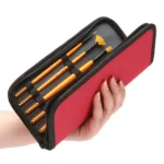 ZHU TING 10 In 1 Wooden Pole Nylon Wool Watercolor Pen And Board Brush Fan Shaped Painting Pen Set With Cloth BagZHUTING - Image 7
