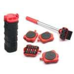Mover Adjustable Height Moving Tool Set With Pry Type Heavy Furniture Moving Roller - Image 6