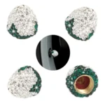 Metal Car Universal Diamond-studded Strawberry Valve Cap Copper Valve Cover - Image 3