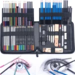 KALOLR YW-PC083  83 in 1 Portable Sketch Tool Water-Soluble Color Lead Metal Color Lead Combination Sketch Drawing Set - Image 8