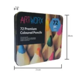 72 Color Lead Iron Box Set Environmentally Friendly Oily Color Lead Stationery Art Supplies - Image 3