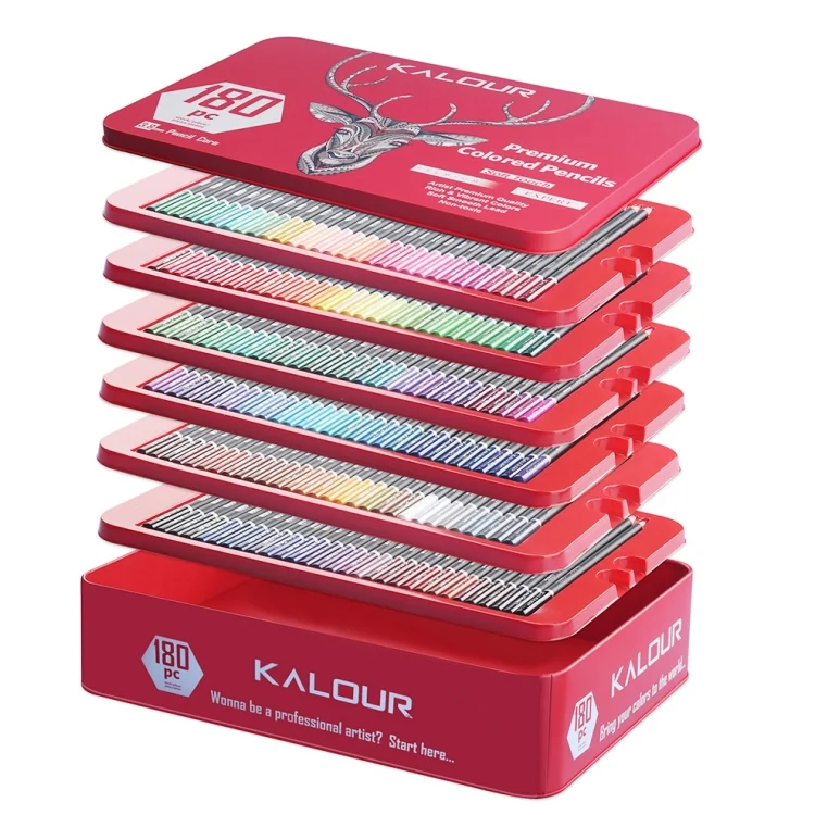 TBD0589427201_B6.webp KALOUR 180 Colors Color Lead Set Painted Pencils Art Painting Supplies - Image 7