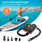 HT-785 Paddle Board 16PSI High Pressure Car Inflatable Pump 12V Electric Air Pump With 6 Connectors - Image 5