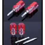 10 PCS Mini Eleven-Shaped Dual-Use Screwdriver With Transparent Crystal Handle - Image 4