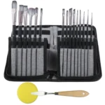 17 in 1 Acrylic Paint Brush Multi-Purpose Nylon Wool Watercolor Paint Brush Art Painting Material Qith Canvas Painting Bag