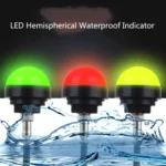 24V Safety Three-Color Warning Light Alarm LED Hemispherical Waterproof Indicator - Image 6