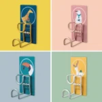 2 PCS JM028 Household Bathroom Non-Perforated Washbasin Hook Kitchen Cutting Board Seamless Hangable Storage Rack - Image 2