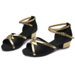 Tango Salsa Latin Low Heel Soft Bottom Dance Shoes for Girls & Women - Image 6