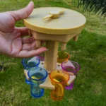 6 Cups Wine Dispenser Automatic Diversion Wine Pourer With Game Turntable, Style: - Image 5